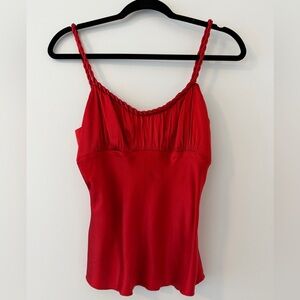 Vintage Red Silk Cami